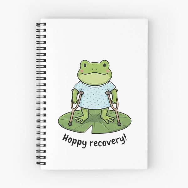 Item preview, Cute Frog Hoppy Recovery Get Well Soon designed and sold by k3rstman1.