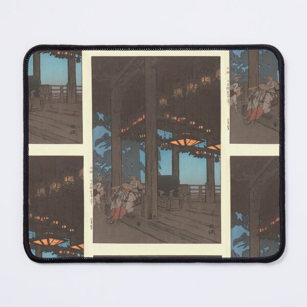Item preview, Nigatsudo Temple by Yoshida Hiroshi : tranquil shin hanga Japanese poster designed and sold by artofuniverse.