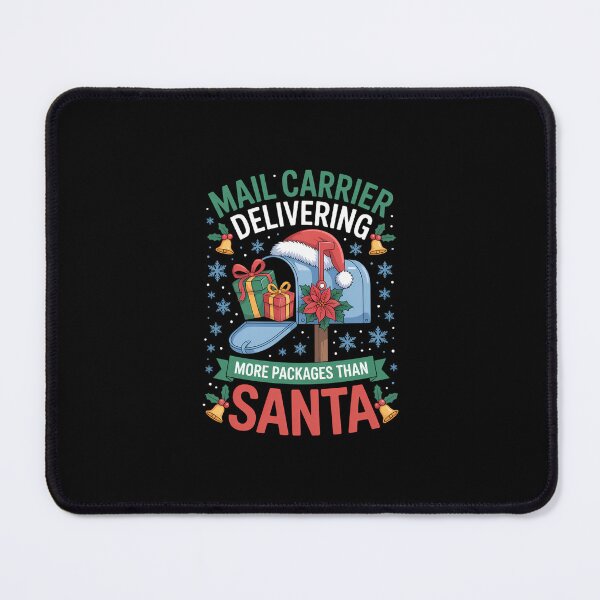 Item preview, Delivering more packages than Santa Funny Postal designed and sold by FlankinMew.