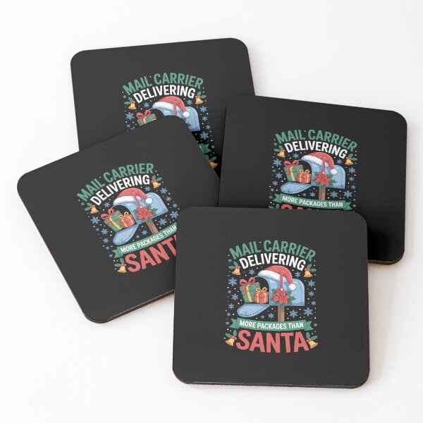 Item preview, Delivering more packages than Santa Funny Postal designed and sold by FlankinMew.