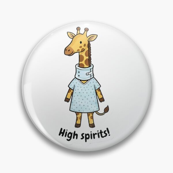 Item preview, Cute Giraffe Hospital Patient Neck Brace High Spirits designed and sold by k3rstman1.