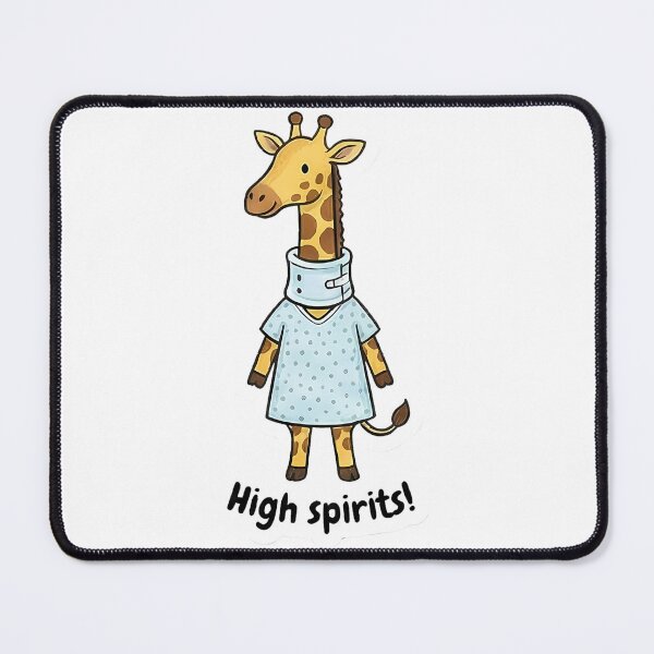 Item preview, Cute Giraffe Hospital Patient Neck Brace High Spirits designed and sold by k3rstman1.