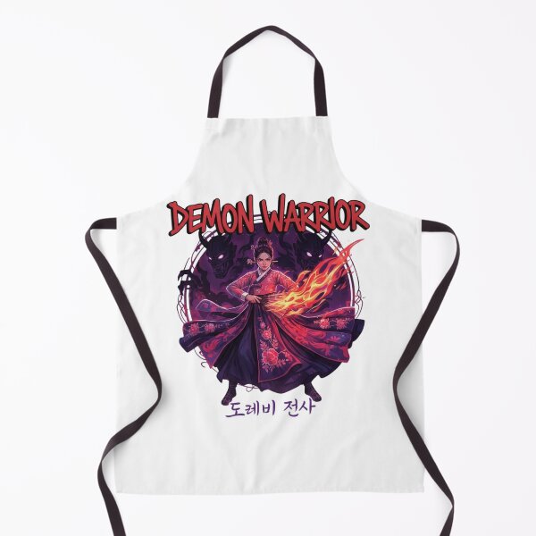 Item preview, Demon Warrior Hanbok Woman Epic Fantasy Gaming Art Print designed and sold by wellie-chic.