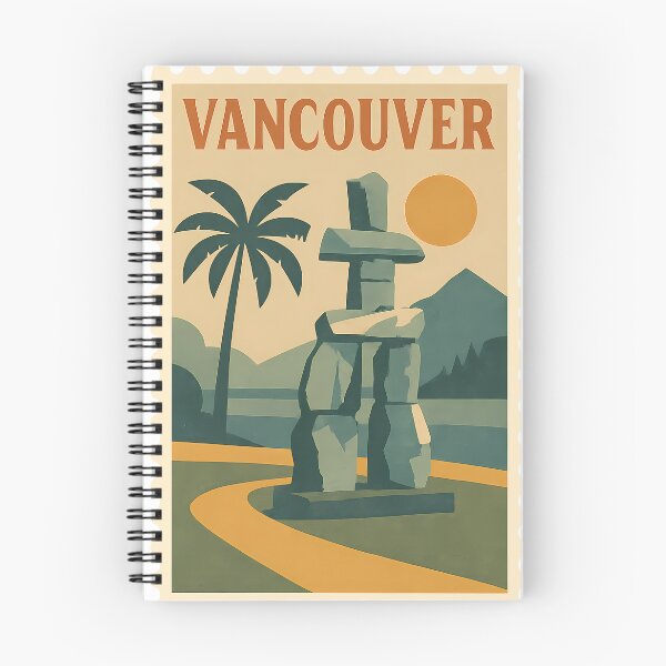Item preview, Vintage Vancouver Stamp Design | Retro British Columbia Postmark Art | Classic Canadian Coastal Travel Aesthetic designed and sold by PaintedPixels01.