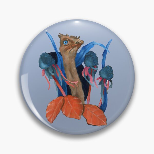 Item preview, Ostrich with leaves designed and sold by KnowingWonder.