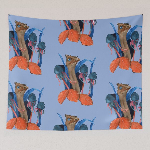 Item preview, Ostrich with leaves designed and sold by KnowingWonder.