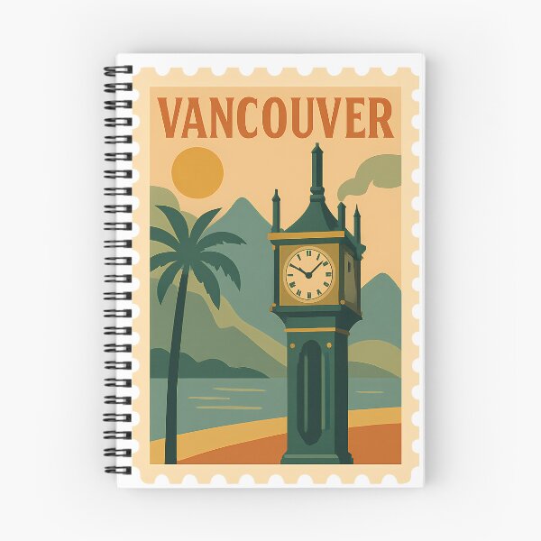 Item preview, Vintage Vancouver Stamp Design | Retro British Columbia Postmark Art | Classic Canadian Coastal Travel Aesthetic designed and sold by PaintedPixels01.