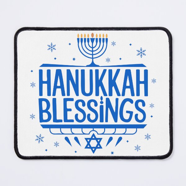 Item preview, 'Hanukkah Blessings' With Menorah And Star Of David  designed and sold by DEC02.