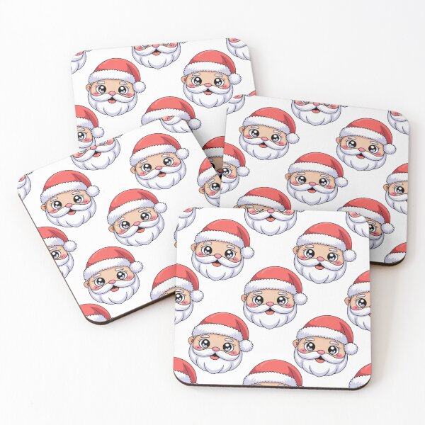 Item preview, Cartoon Santa Faces designed and sold by NicolasGlowArt.