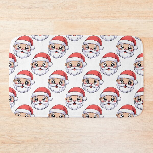 Item preview, Cartoon Santa Faces designed and sold by NicolasGlowArt.
