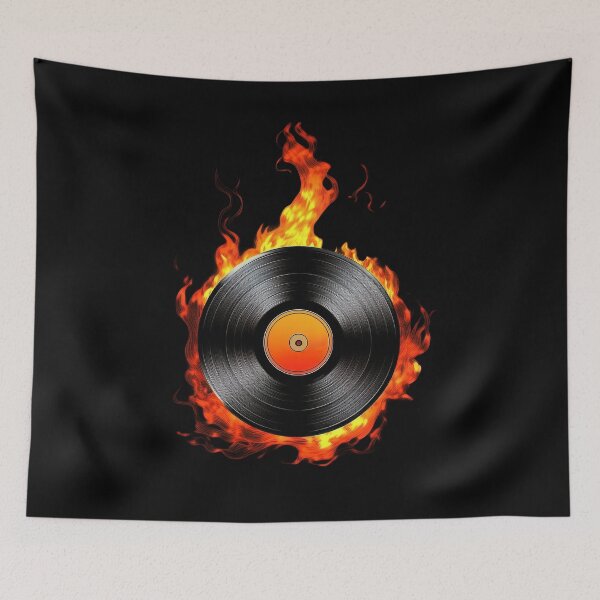 Item preview, Analog Audio Fire - Vinyl Record Designs designed and sold by RockitBaby.