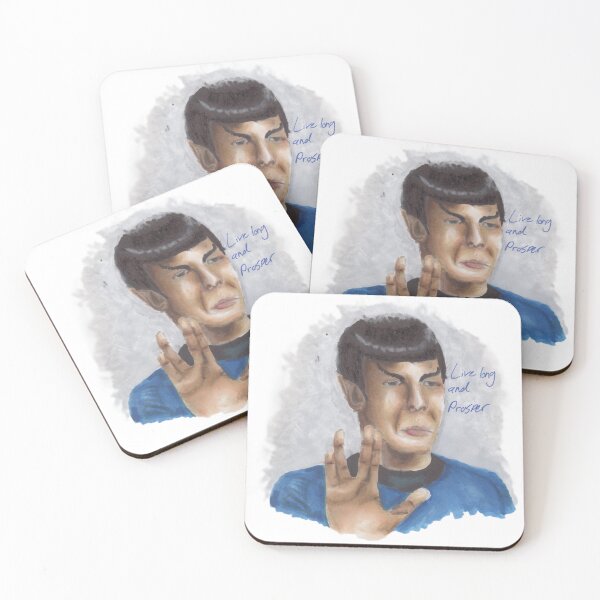 Item preview, Spock - Live Long and Prosper designed and sold by Skeleton in a Cage Art Studio.