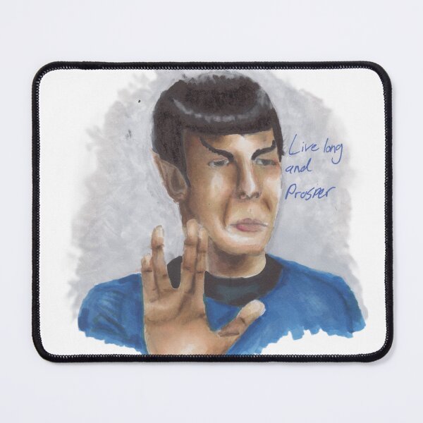 Item preview, Spock - Live Long and Prosper designed and sold by Skeleton in a Cage Art Studio.