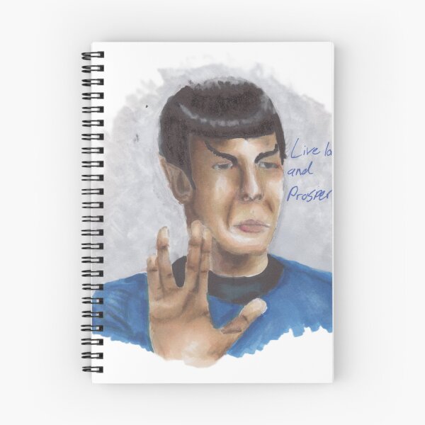 Item preview, Spock - Live Long and Prosper designed and sold by Skeleton in a Cage Art Studio.