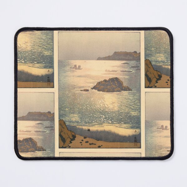 Item preview, Ohara Beach by Yoshida Hiroshi : Tranquil Coastal Japanese Poster designed and sold by artofuniverse.