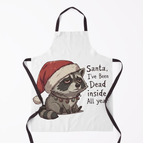 Item preview, Santa I've Been Dead Inside Raccoon - Sad Trash Panda Christmas designed and sold by TeezOfMadness.