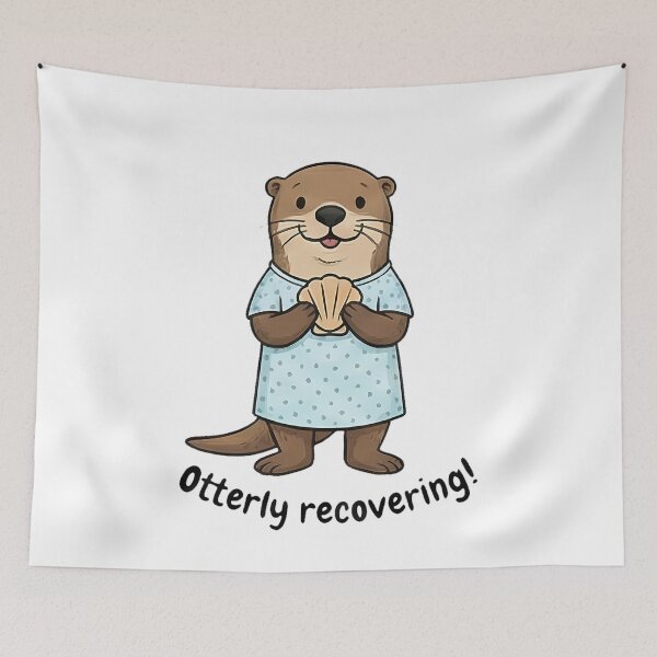 Item preview, Otterly Recovering Cute Animal Pun designed and sold by k3rstman1.