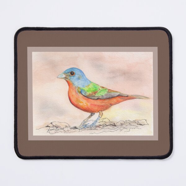 Item preview, Painted Bunting - watercolor painting designed and sold by Annie Mason Art.