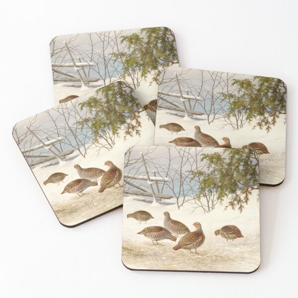 Item preview, Partridges in snow, 1895, by Ferdinand von Wright designed and sold by AngyDesigns49.