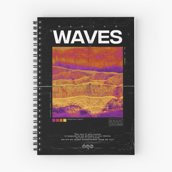 Item preview, Making Waves Abstract Retro Texture Art with Motivational Quote designed and sold by JRRTs.