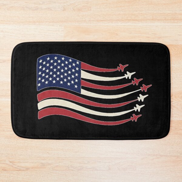 Item preview, USA Patriotic Flag Fighter Jets - On Black designed and sold by Holy Coast Threads (Formerly ChristianFlower).