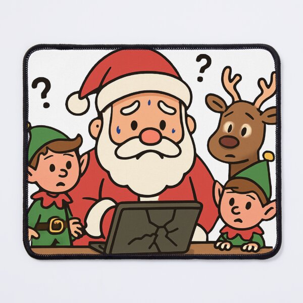 Item preview, Santa online - Cool T-shirt with Santa Claus as a gift for IT specialists from Felia designed and sold by Felia001.
