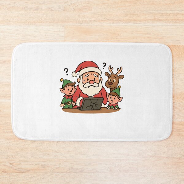 Item preview, Santa online - Cool T-shirt with Santa Claus as a gift for IT specialists from Felia designed and sold by Felia001.