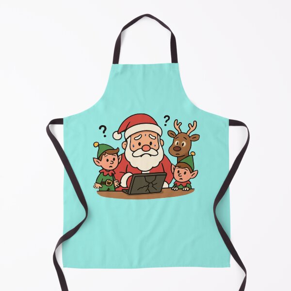 Item preview, Santa online - Cool T-shirt with Santa Claus as a gift for IT specialists from Felia designed and sold by Felia001.