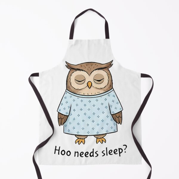 Item preview, Sleepy Owl Hospital Gown Hoo Needs Sleep designed and sold by k3rstman1.