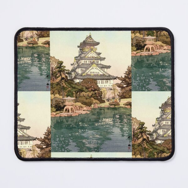 Item preview, Osaka Castle by Yoshida Hiroshi : Tranquil Shin Hanga Japanese Poster designed and sold by artofuniverse.