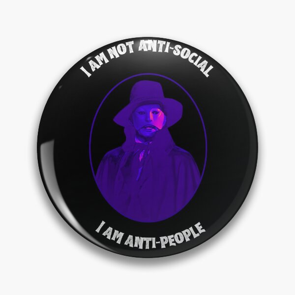 Item preview, I AM ANTI-PEOPLE Gothic Phantom Art | Anti-Social Humor designed and sold by Thorn & Ember.