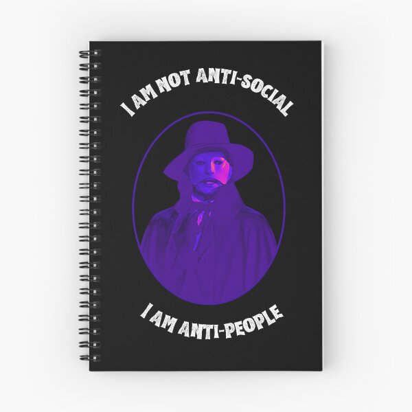 Item preview, I AM ANTI-PEOPLE Gothic Phantom Art | Anti-Social Humor designed and sold by Thorn & Ember.