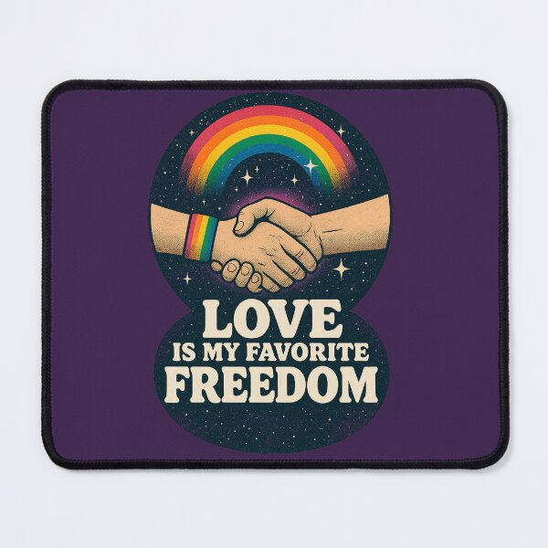 Item preview, Love Is My Favorite Freedom – Pride Quote designed and sold by Spaceball85.