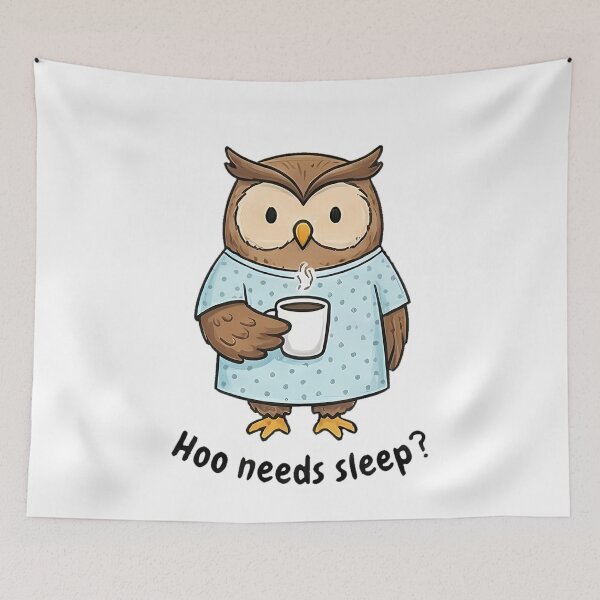 Item preview, Sleepy Owl Coffee Hoo Needs Sleep designed and sold by k3rstman1.