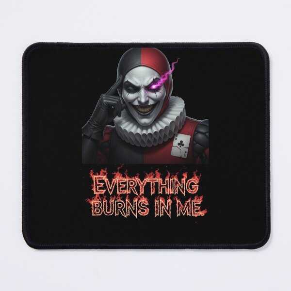 Item preview, Dark Jester Artwork – Creepy Clown Design – “Everything Burns in Me” Horror Graphi designed and sold by TOOBIC.