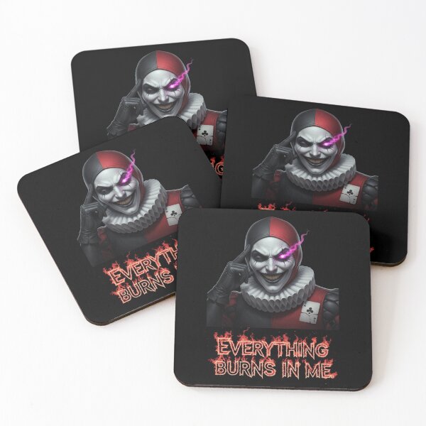 Item preview, Dark Jester Artwork – Creepy Clown Design – “Everything Burns in Me” Horror Graphi designed and sold by TOOBIC.