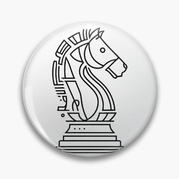 Item preview, Minimalist Stylized Chess Knight designed and sold by Doumavoi.