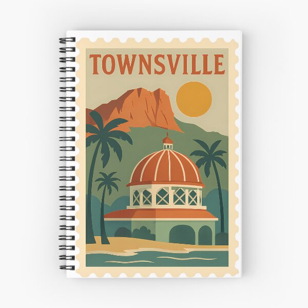 Item preview, Vintage Townsville Stamp Design | Retro Queensland Postmark Art | Classic Australian Coastal Travel Aesthetic designed and sold by PaintedPixels01.
