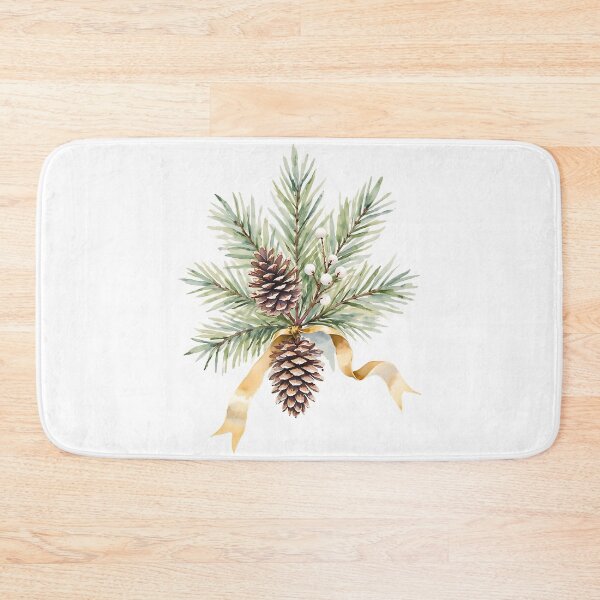 Item preview, Warm Pine — Holiday Wreath Illustration designed and sold by Mora Atelier Designs.