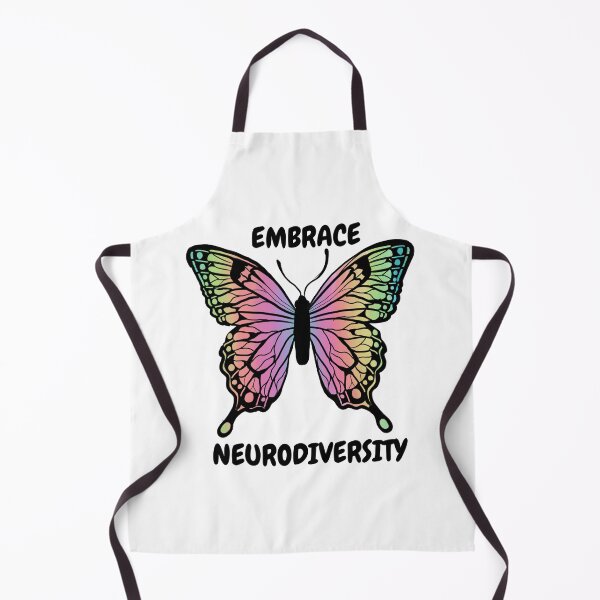 Item preview, "Embrace neurodiversity" colourful butterfly | Autism/ ADHD/ AuDHD/ dyslexia etc designed and sold by NeurodiverseTea.