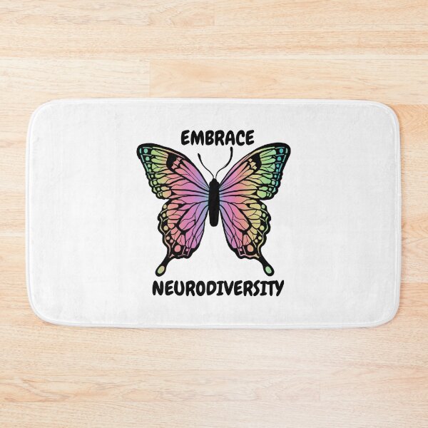 Item preview, "Embrace neurodiversity" colourful butterfly | Autism/ ADHD/ AuDHD/ dyslexia etc designed and sold by NeurodiverseTea.