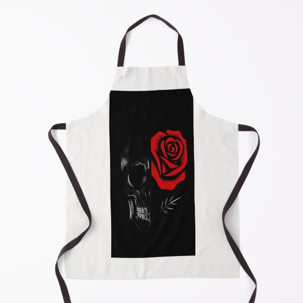 Item preview, Skull & Red Rose designed and sold by DarkBlackHeart.