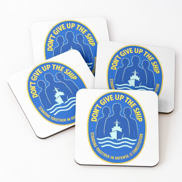 Item preview, DON’T GIVE UP THE SHIP – BADGE COLLECTION — “Integrity Doesn’t Flinch” Edition designed and sold by WheelieGdArt.
