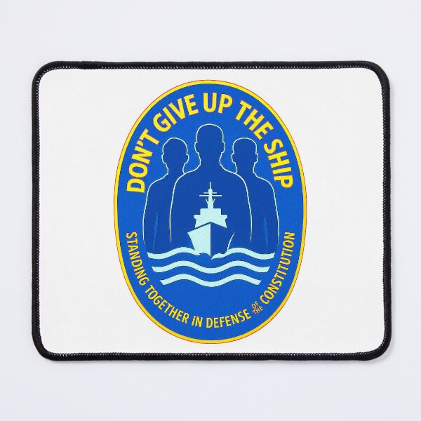 Item preview, DON’T GIVE UP THE SHIP – BADGE COLLECTION — “Integrity Doesn’t Flinch” Edition designed and sold by WheelieGdArt.