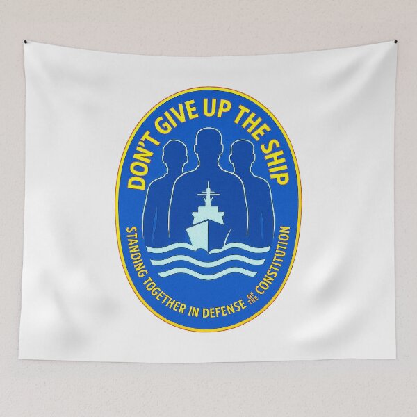 Item preview, DON’T GIVE UP THE SHIP – BADGE COLLECTION — “Integrity Doesn’t Flinch” Edition designed and sold by WheelieGdArt.