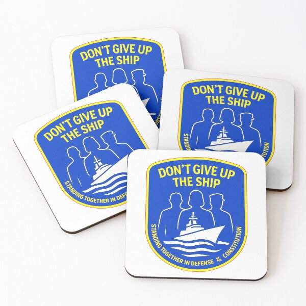 Item preview, DON’T GIVE UP THE SHIP – BADGE COLLECTION — “Service Members Don’t Scare Easy”Edition  designed and sold by WheelieGdArt.