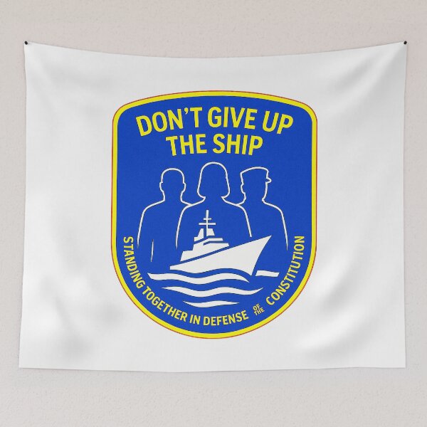 Item preview, DON’T GIVE UP THE SHIP – BADGE COLLECTION — “Service Members Don’t Scare Easy”Edition  designed and sold by WheelieGdArt.