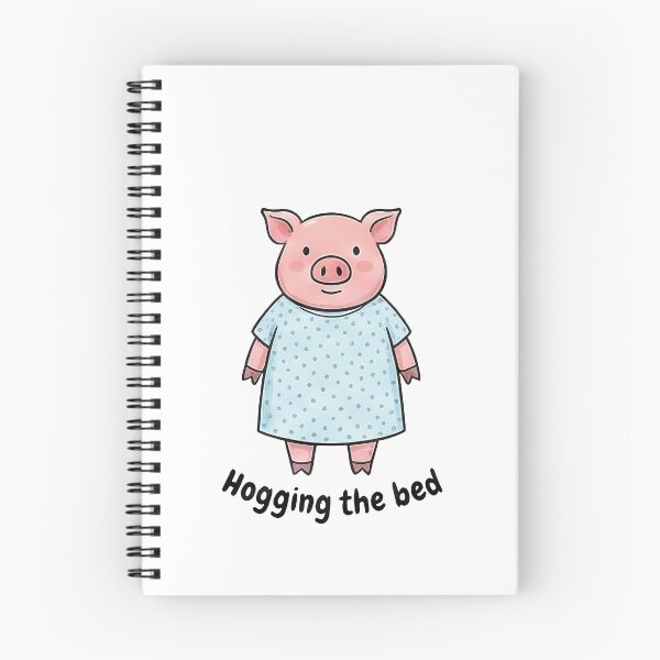 Item preview, Cute Pig Hogging The Bed Humor designed and sold by k3rstman1.