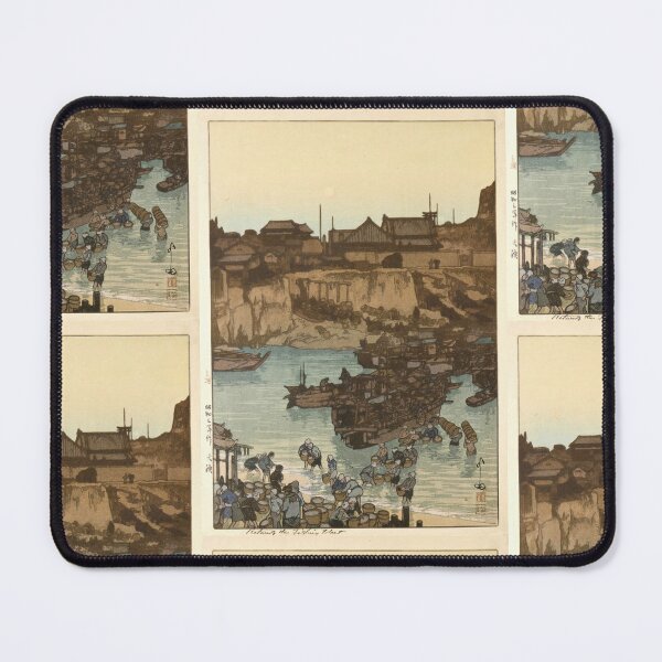 Item preview, Return of the Fishing Fleet by Yoshida Hiroshi : Vintage Japanese Poster designed and sold by artofuniverse.