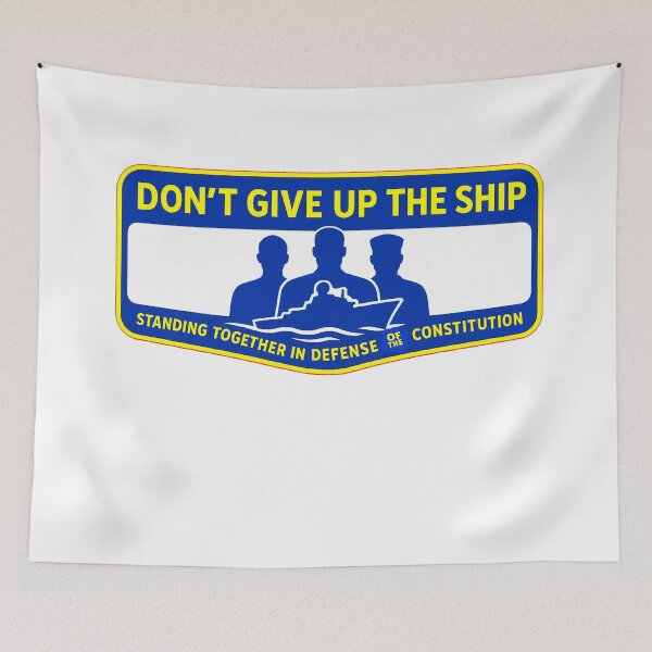 Item preview, DON’T GIVE UP THE SHIP – BADGE COLLECTION — “Chain of Command ≠ Chain of Blindness” Edition designed and sold by WheelieGdArt.